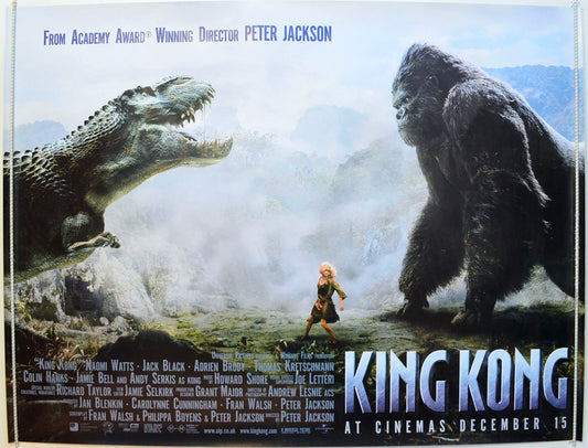 King Kong  (T-REX Teaser / Advance Version)   Original British Quad Poster - Film Poster - Movie Poster 