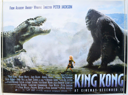 King Kong  (T-REX Teaser / Advance Version)   Original British Quad Poster - Film Poster - Movie Poster 