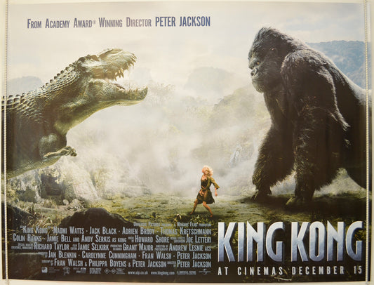 King Kong  (T-REX Teaser / Advance Version)  Original Quad Poster - Film Poster - Movie Poster 