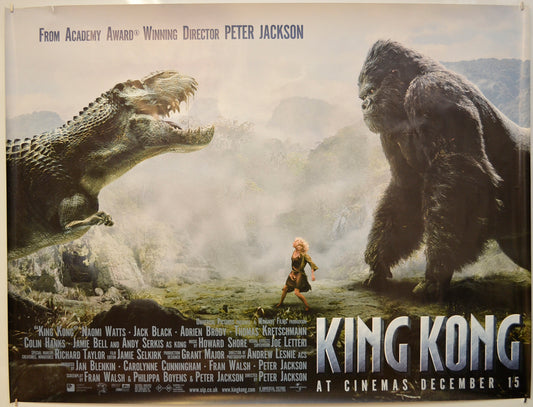 King Kong  (T-REX Teaser / Advance Version)   Original Quad Poster - Film Poster - Movie Poster