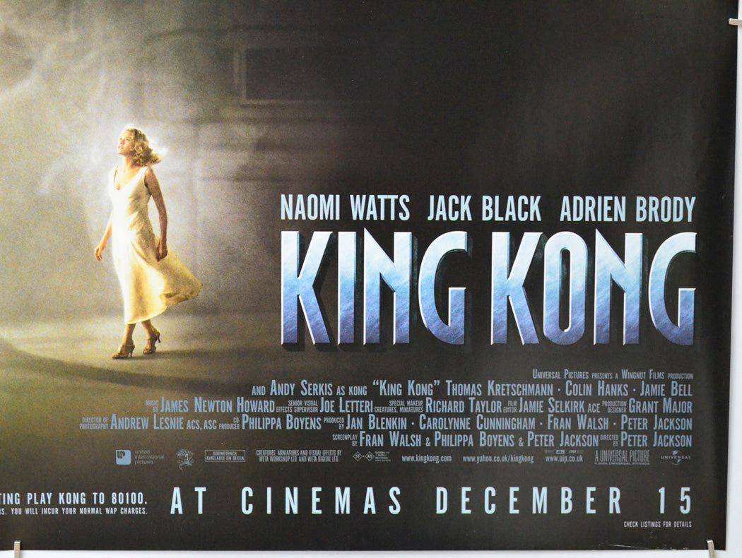 King Kong (Bottom Right) Cinema Quad Movie Poster 