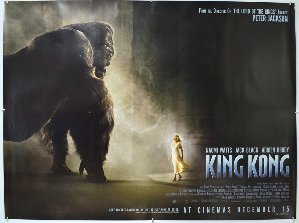 King Kong - Original Quad Poster - Film Poster - Movie Poster