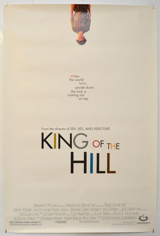 King Of The Hill Original One Sheet Poster - Film Poster - Movie Poster