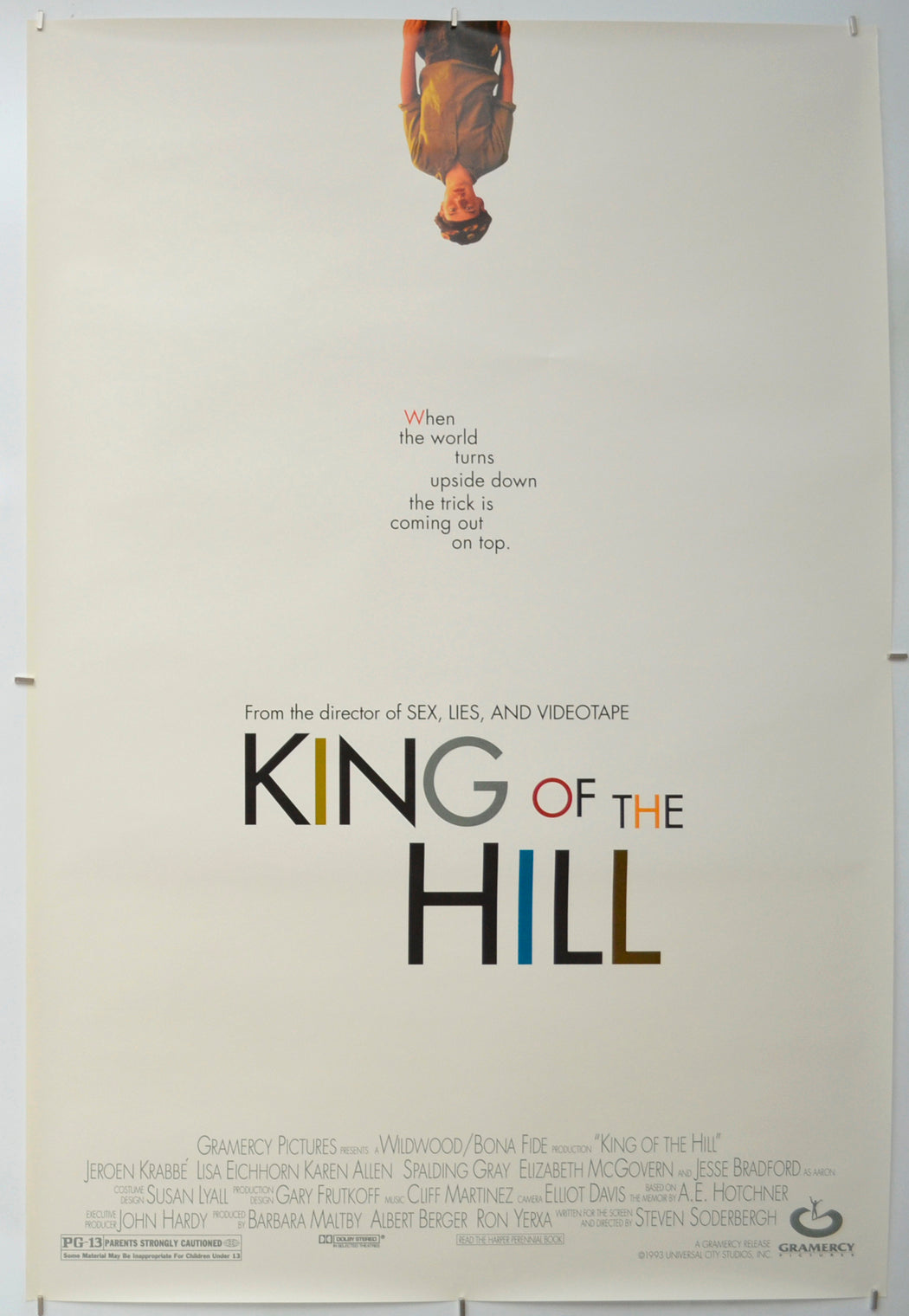 King Of The Hill  (Teaser / Advance Version)  Original One Sheet Poster - Film Poster - Movie Poster