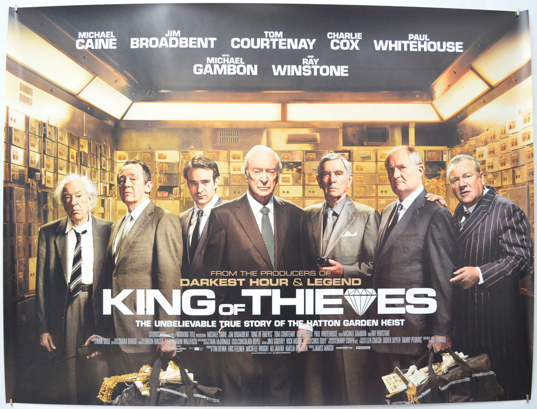 King Of Thieves  Original Quad Poster - Film Poster - Movie Poster