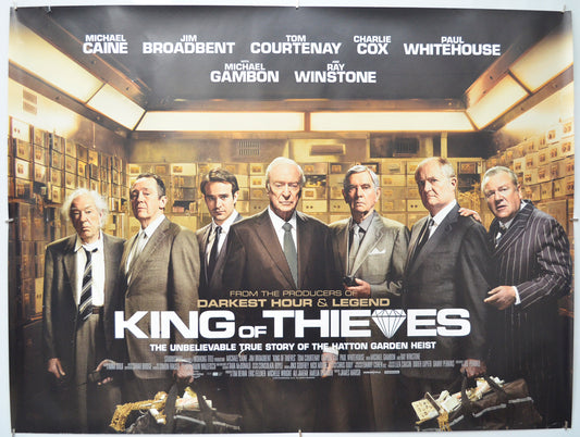 King Of Thieves - Original Quad Poster - Film Poster - Movie Poster