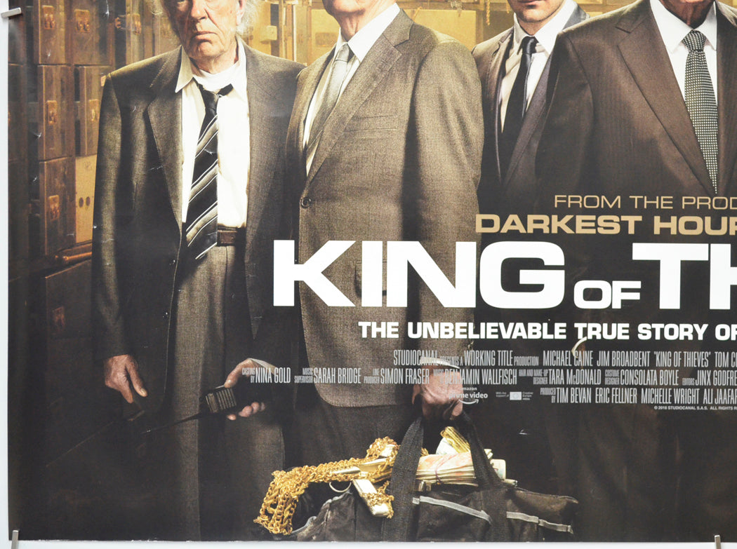 KING OF THIEVES (Bottom Left) Cinema Quad Movie Poster 