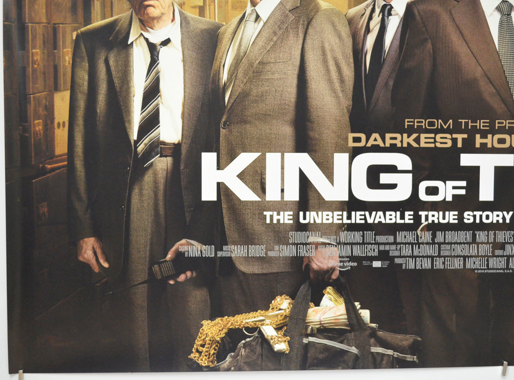 KING OF THIEVES (Bottom Left) Cinema Quad Movie Poster 