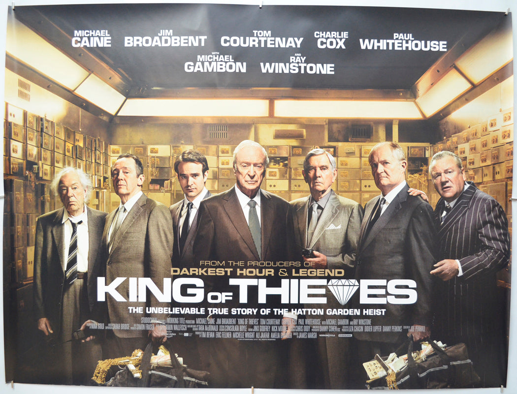 King Of Thieves Original Quad Poster - Film Poster - Movie Poster