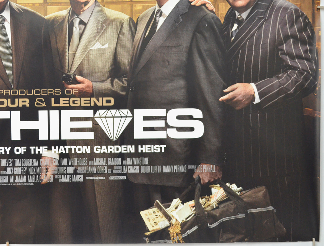 KING OF THIEVES (Bottom Right) Cinema Quad Movie Poster 