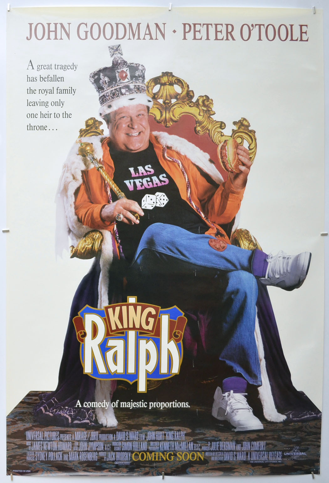 King Ralph  Original One Sheet Poster - Film Poster - Movie Poster