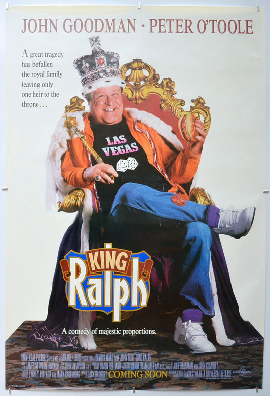 King Ralph  Original One Sheet Poster - Film Poster - Movie Poster