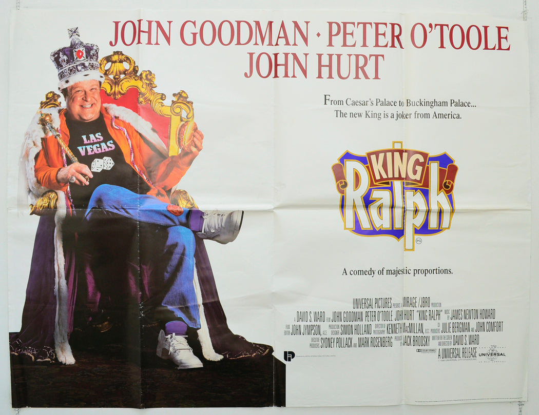 King Ralph Original Quad Poster - Film Poster - Movie Poster  