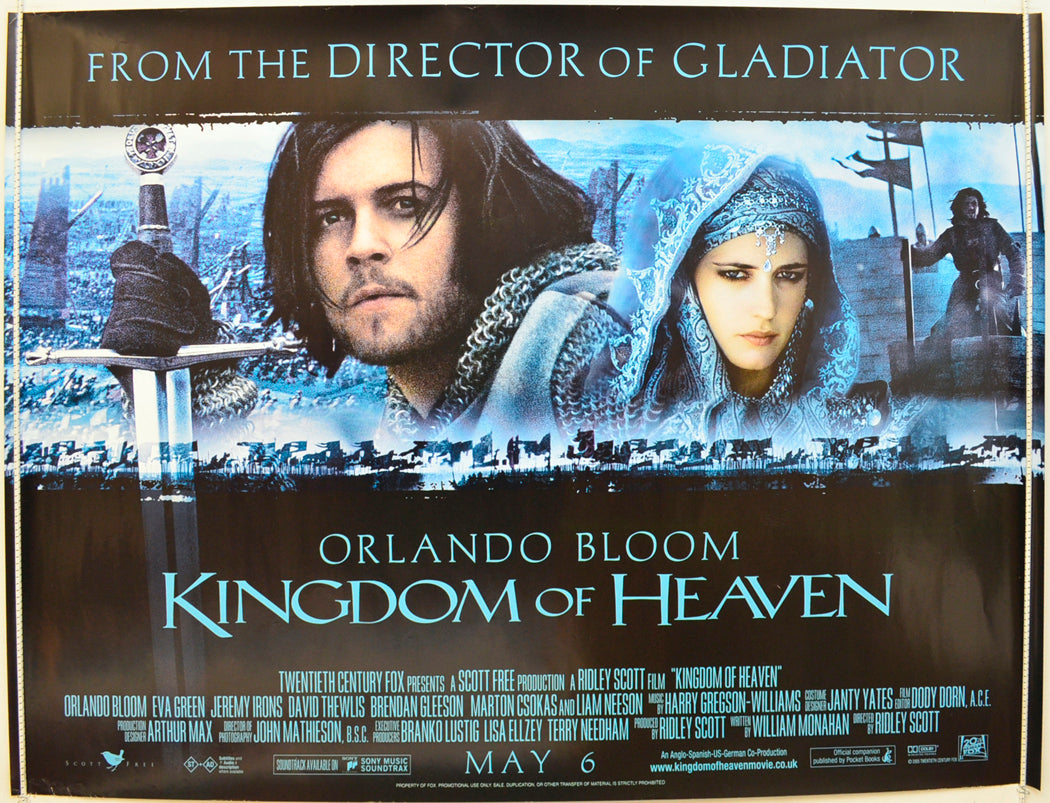 Kingdom Of Heaven Original Quad Poster - Film Poster - Movie Poster  