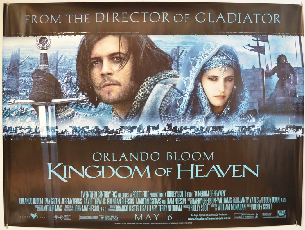 Kingdom Of Heaven  Original Quad Poster - Film Poster - Movie Poster