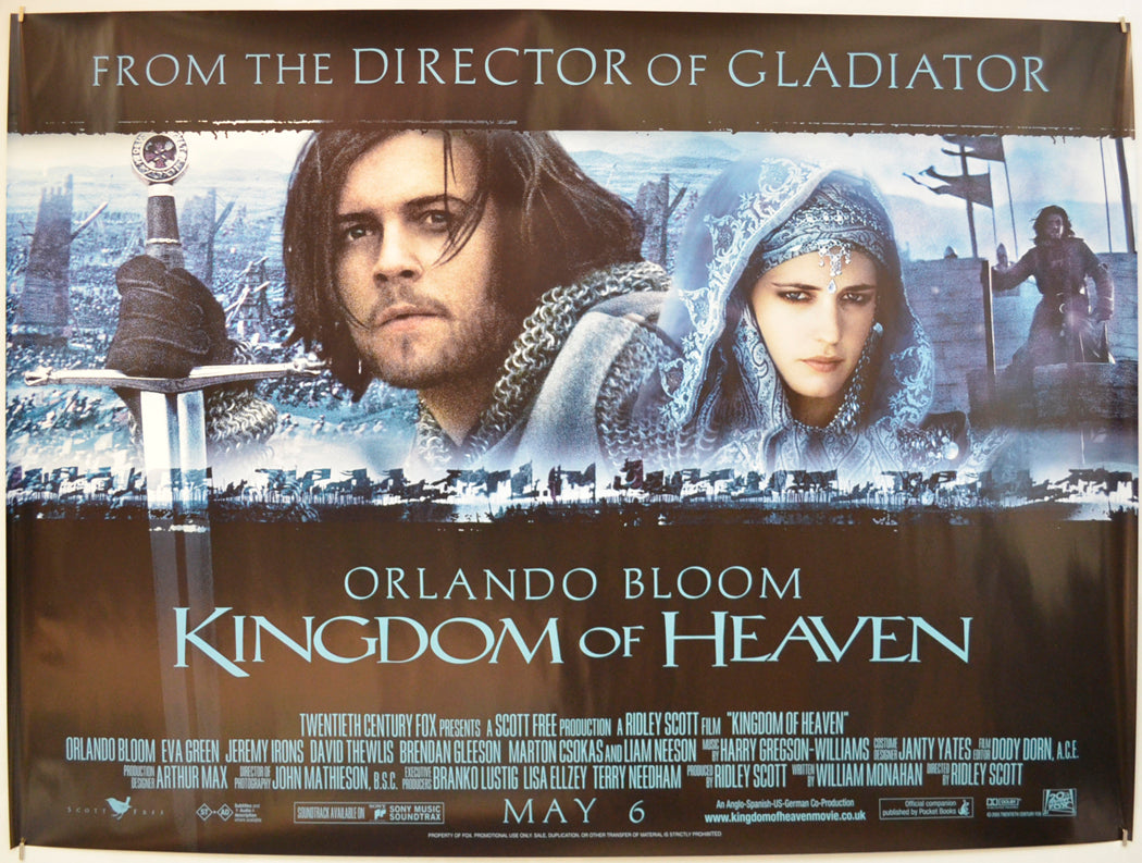 Kingdom Of Heaven  Original Quad Poster - Film Poster - Movie Poster