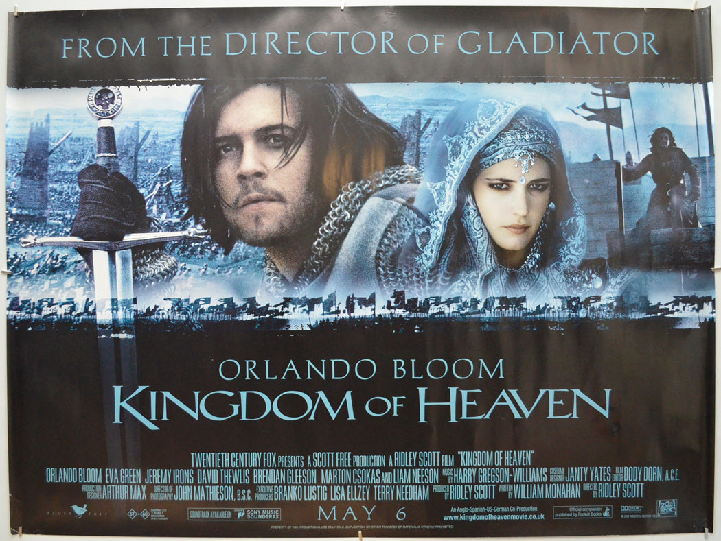 Kingdom Of Heaven - Original Quad Poster - Film Poster - Movie Poster