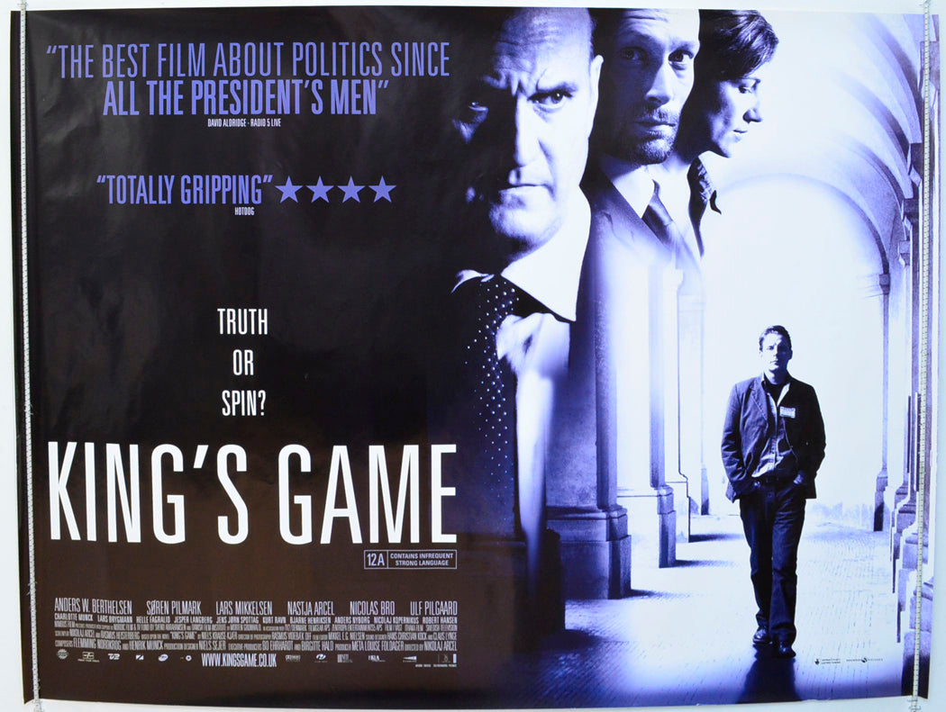 King's Game   (a.k.a Kongekabale) Original British Quad Poster - Film Poster - Movie Poster