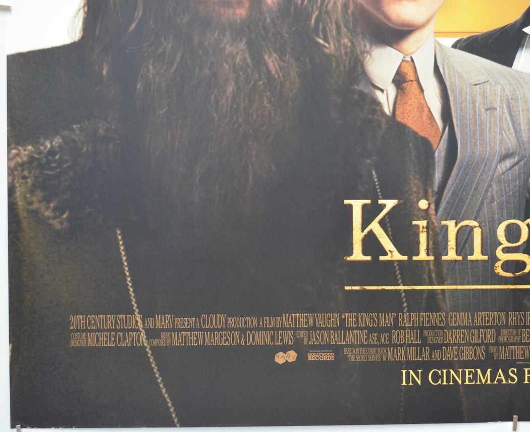 THE KING’S MAN (Bottom Left) Cinema Quad Movie Poster 