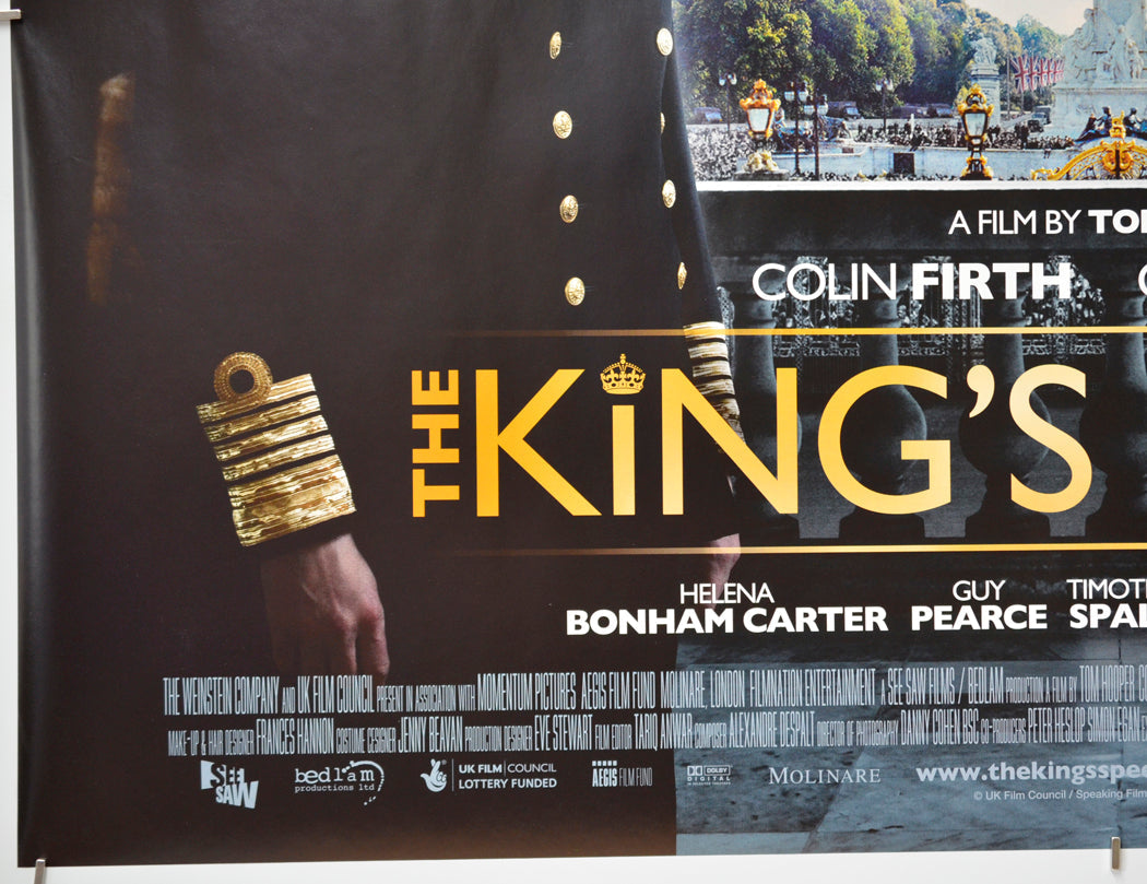 The King's Speech (Bottom Left) Cinema Quad Movie Poster 