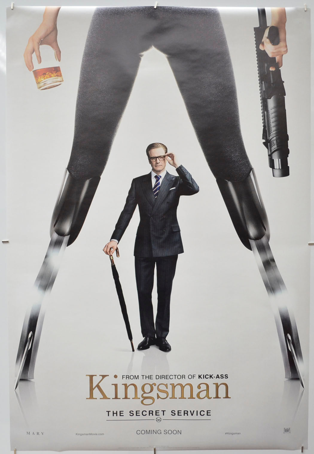 Kingsman : The Secret Service (Teaser / Advance Version) Original One Sheet Poster - Film Poster - Movie Poster