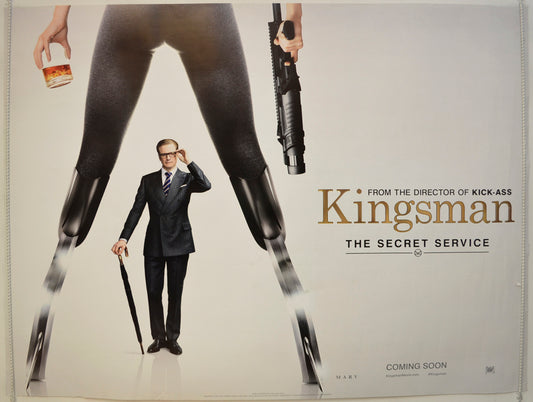 Kingsman : The Secret Servicer  (Teaser / Advance Version)  Original Quad Poster - Film Poster - Movie Poster 