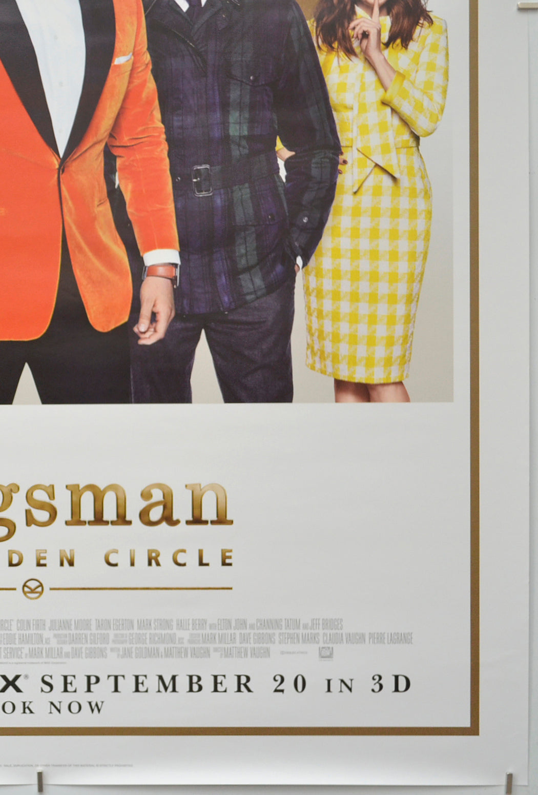 KINGSMAN: THE GOLDEN CIRCLE (Bottom Right) Cinema One Sheet Movie Poster 