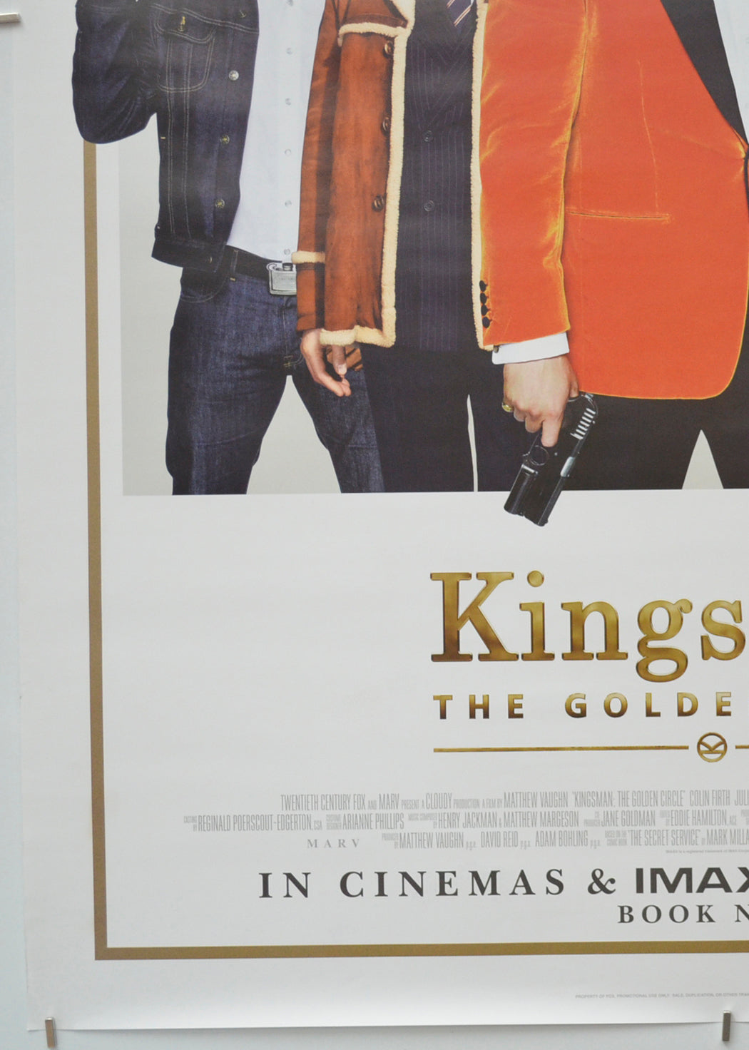 KINGSMAN: THE GOLDEN CIRCLE (Bottom Left) Cinema One Sheet Movie Poster 