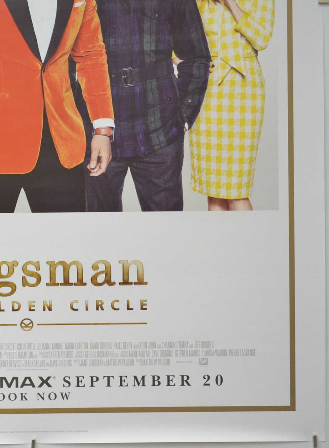 KINGSMAN: THE GOLDEN CIRCLE (Bottom Right) Cinema One Sheet Movie Poster 