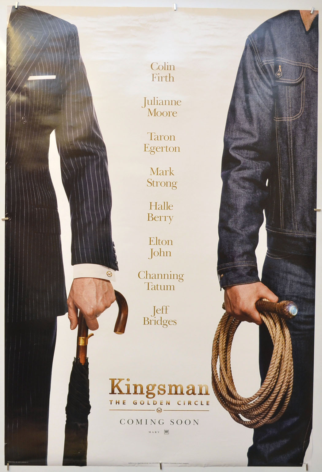 Kingsman: The Golden Circle (Teaser / Advance Version)  Original One Sheet Poster - Film Poster - Movie Poster