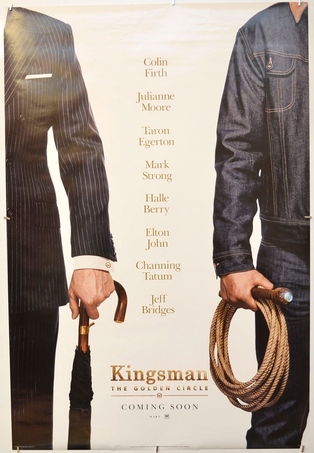 Kingsman: The Golden Circle (Teaser / Advance Version)  Original One Sheet Poster - Film Poster - Movie Poster