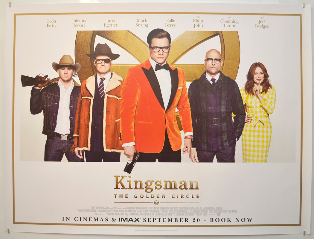 Kingsman: The Golden Circle Original Quad Poster - Film Poster - Movie Poster