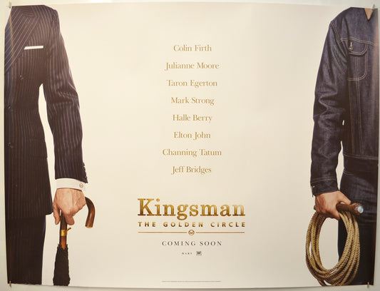 Kingsman: The Golden Circle (Teaser / Advance Version)  Original Quad Poster - Film Poster - Movie Poster