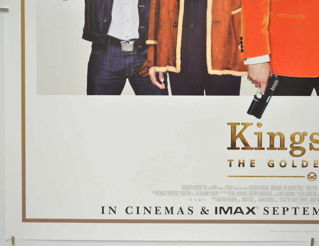 Kingsman: The Golden Circle (Bottom Left) Cinema Quad Movie Poster 