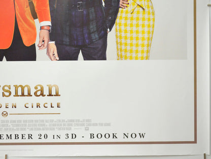 Kingsman: The Golden Circle (Bottom Right) Cinema Quad Movie Poster 