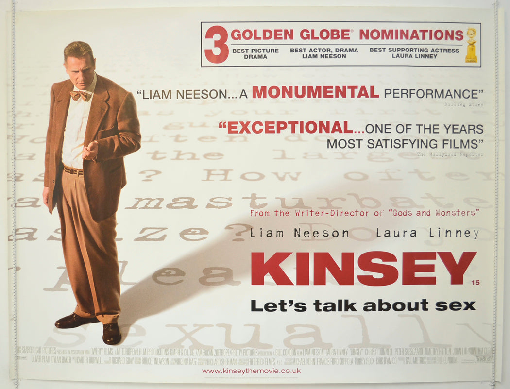 Kinsey  Original British Quad Poster - Film Poster - Movie Poster 