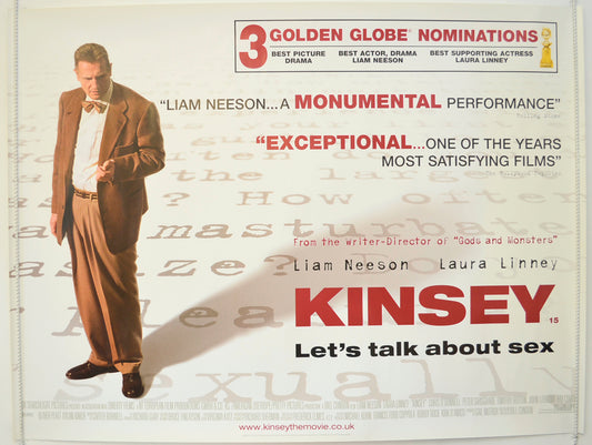 Kinsey  Original British Quad Poster - Film Poster - Movie Poster 