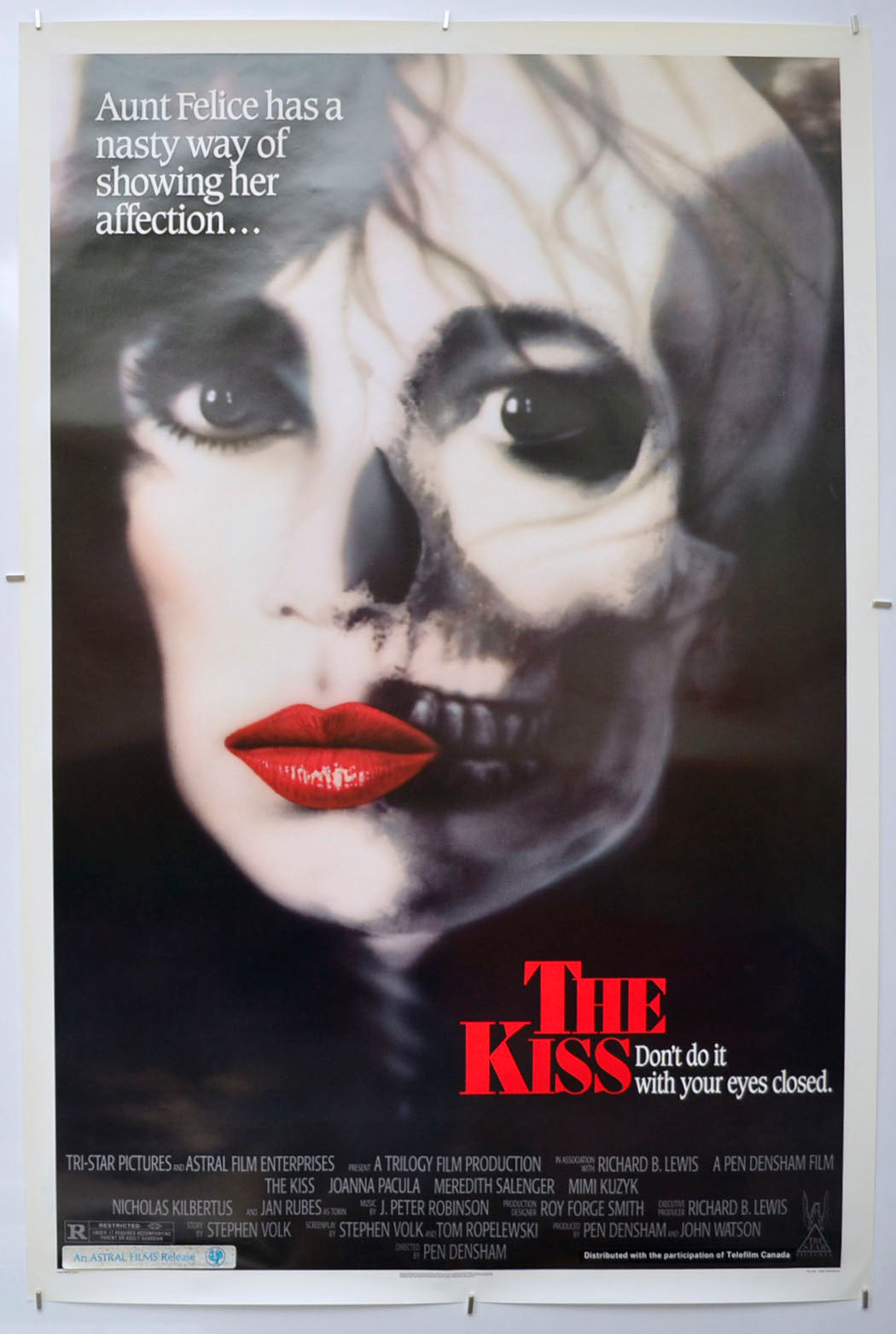 The Kiss  Original One Sheet Poster - Film Poster - Movie Poster