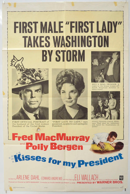 Kisses For My President  Original One Sheet Poster - Film Poster - Movie Poster