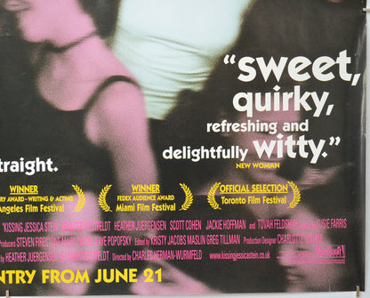 KISSING JESSICA STEIN (Bottom Right) Cinema Quad Movie Poster 