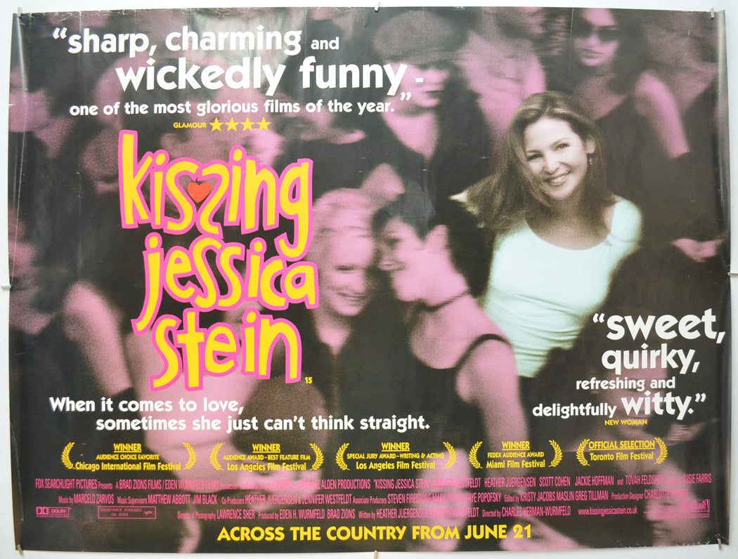 Kissing Jessica Stein Original Quad Poster - Film Poster - Movie Poster