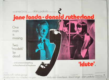 Klute Original British Quad Poster - Movie Poster