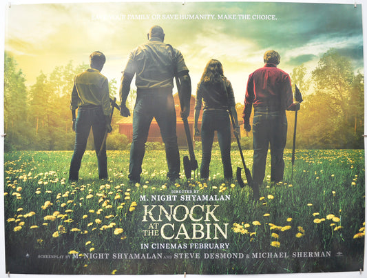 Knock At The Cabin Original Quad Poster - Film Poster - Movie Poster  