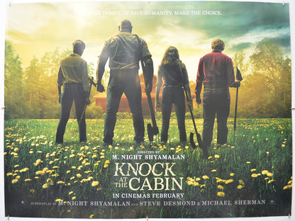 Knock At The Cabin Original Quad Poster - Film Poster - Movie Poster  