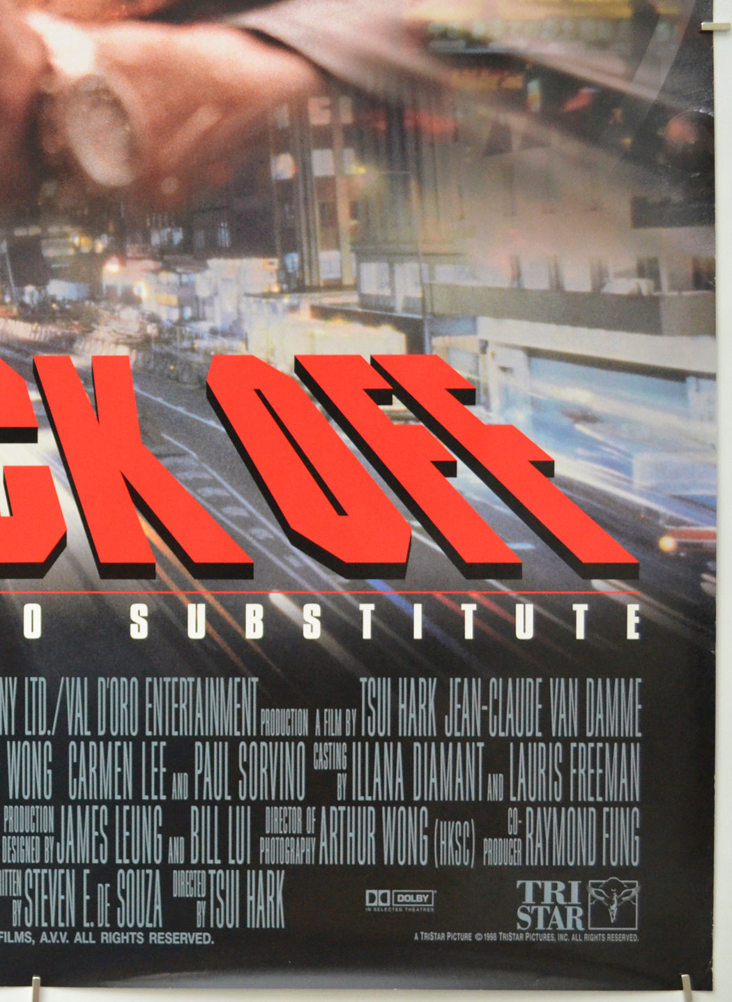 KNOCK OFF (Bottom Right) Cinema One Sheet Movie Poster 