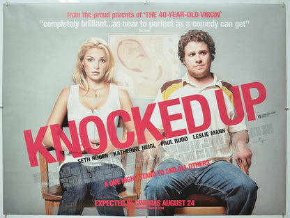 Knocked Up Original Quad Poster - Film Poster - Movie Poster