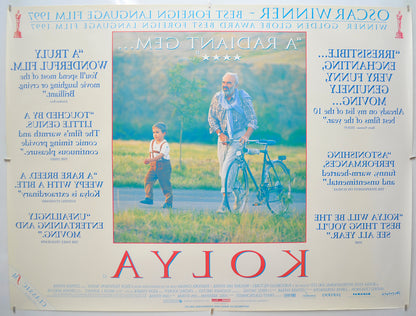 KOLYA (Back) Cinema Quad Movie Poster 