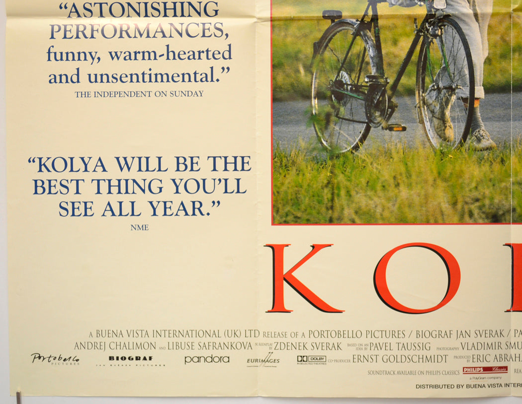 KOLYA (Bottom Left) Cinema Quad Movie Poster 