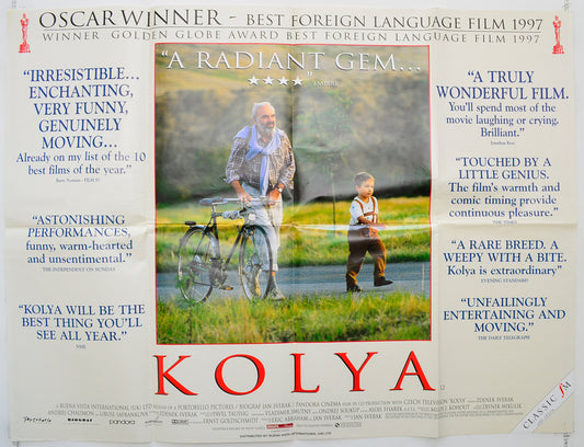 Kolya Original Quad Poster - Film Poster - Movie Poster  