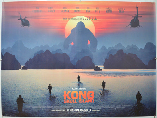Kong: Skull Island - Original Quad Poster - Film Poster - Movie Poster